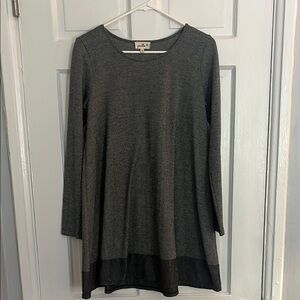 Anthropologie Gray Long Sleeve dress